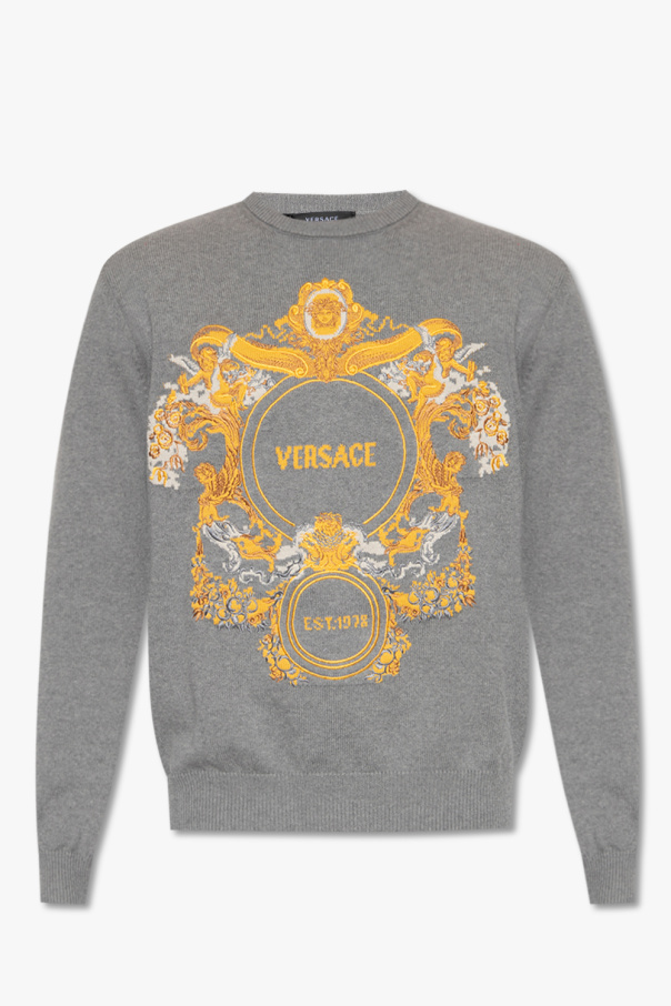 Grey clearance versace jumper